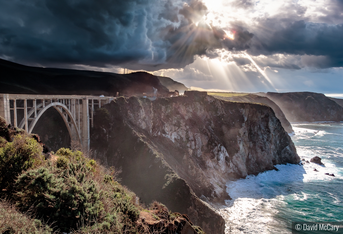 Bixby Bridge After a Storm by David McCary