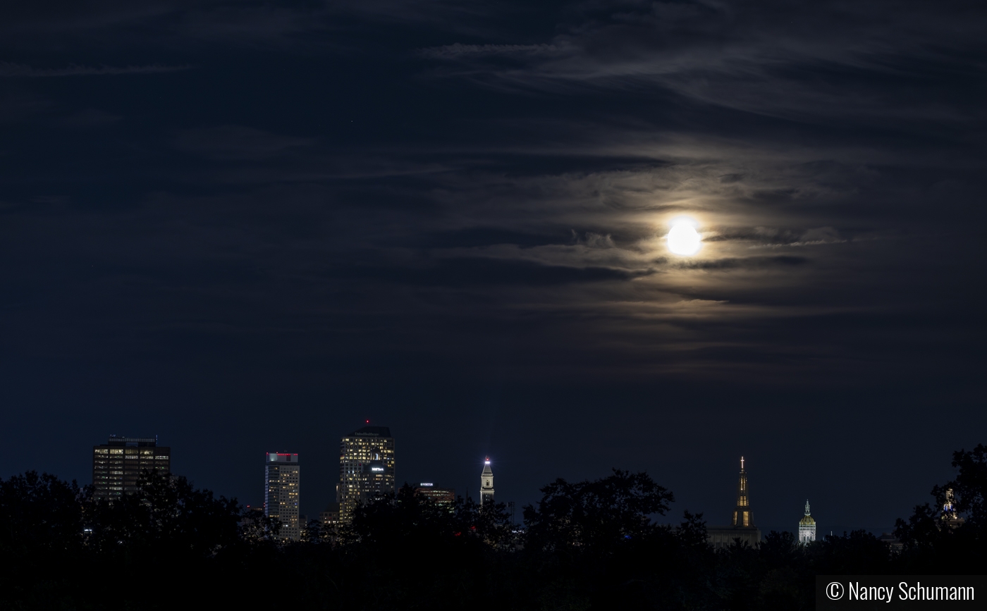 Moon Over Hartford by Nancy Schumann