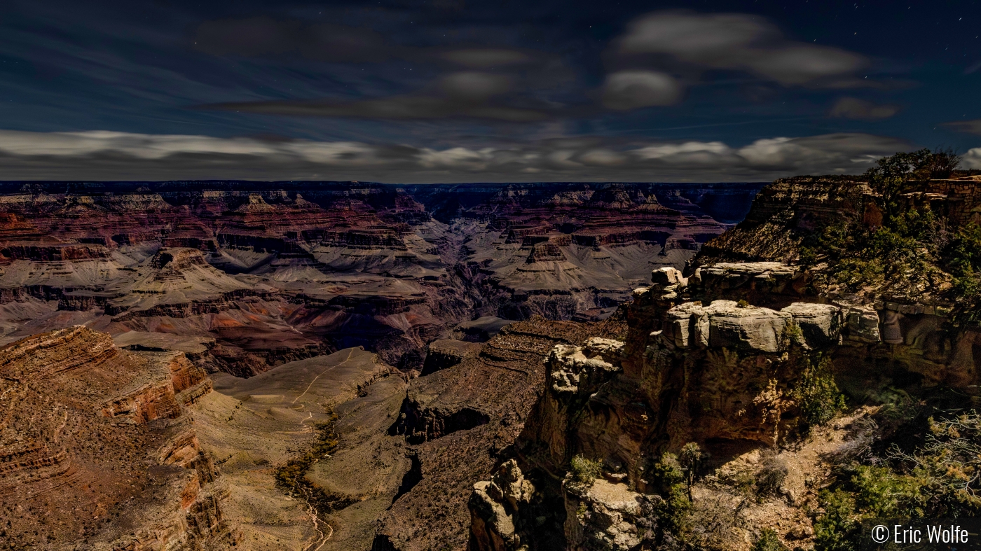 Moonlight on the Grand Canyon by Eric Wolfe