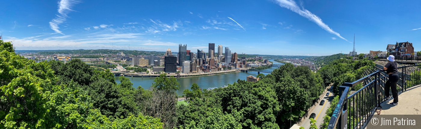 Pittsburg from above on McKean Street by Jim Patrina