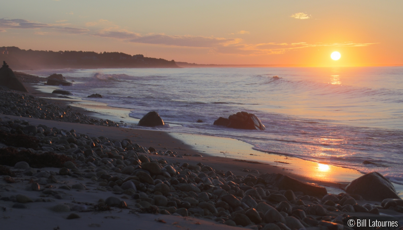 Vineyard Beach Sunrise by Bill Latournes