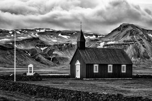 Salon 1st: Black Church in Black and White by John McGarry