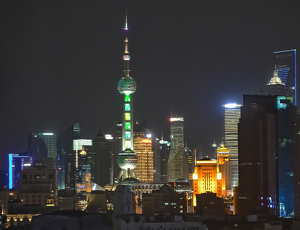 Shanghai At Night - Photo by Louis Arthur Norton